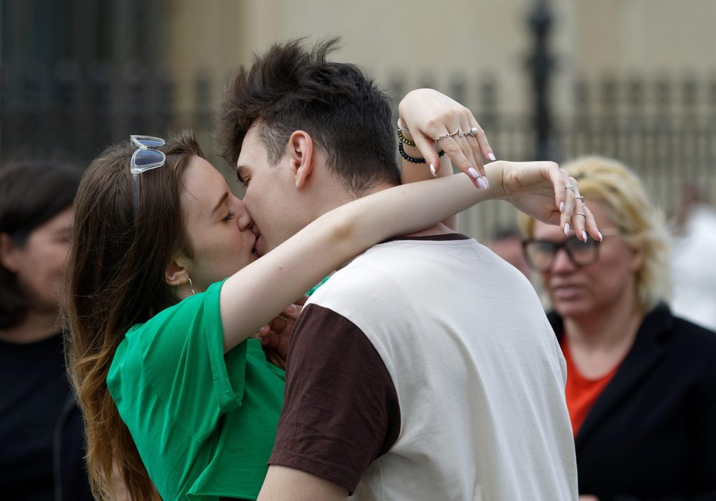 Couple, kissing, lovers — Coronavirus disease 2019